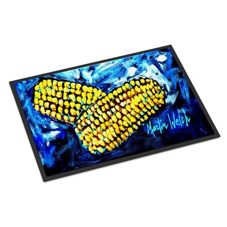 Carolines Treasures Two Corn Please Indoor or Outdoor Mat, 24 x 36 in. MW1235JMAT